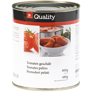 Quality Tomaten, geschält, 12 x 800 g Quality Tomaten, geschält, 12 x 800 g