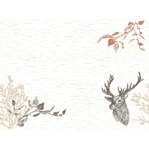 Bio Dunicel Tischset, Wood Deer, 30 x 40 cm, 100 St