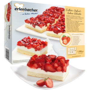 Erlenbacher Erdbeer-Joghurt-Sahne Schnitte, tiefgekühlt, 12 x 113 g