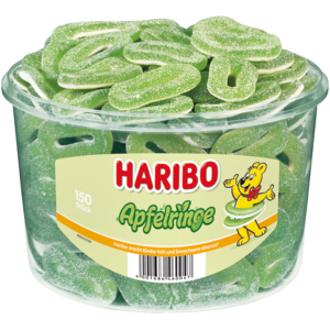 Haribo Saure Apfelringe, 150 Stück