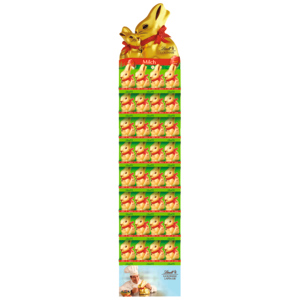 Display Lindt Goldhasen, Milch, 128 Stück zu 100 g Display Lindt Goldhasen, Milch, 128 Stück zu 100 g