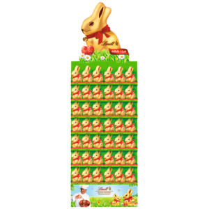 Display Lindt Goldhasen, Milch, 168 Stück zu 200 g Display Lindt Goldhasen, Milch, 168 Stück zu 200 g