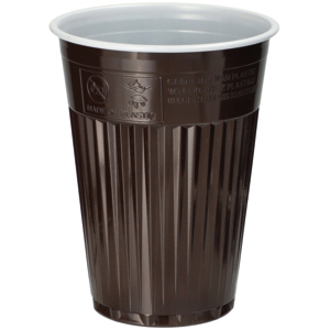 Thermo-Automatenbecher PS 0.18l, Pack à 100 Stk, braun, PS, Ø 7.03cm, H 9cm Thermo-Automatenbecher PS 0.18l, Pack à 100 Stk, braun, PS, Ø 7.03cm, H 9cm