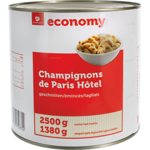 Economy Champignons de Paris Hôtel, geschnitten, 2,5 kg Economy Champignons de Paris Hôtel, geschnitten, 2,5 kg