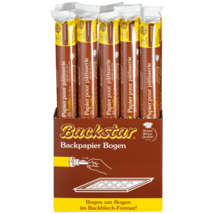 Backstar Backpapier Bögen 33 x 42 cm Pack zu 10 Rollen zu 25 Stück Backstar Backpapier Bögen 33 x 42 cm Pack zu 10 Rollen zu 25 Stück