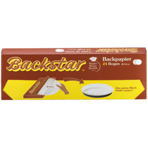 Backstar Backpapier rund Ø 32 cm Pack zu 4 x 24 Bogen
