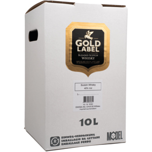 Gold Label Whisky 40%, 10 l