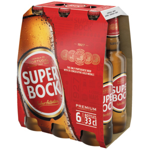 Super Bock Bier, 4 x 6 x 33 cl Super Bock Bier, 4 x 6 x 33 cl