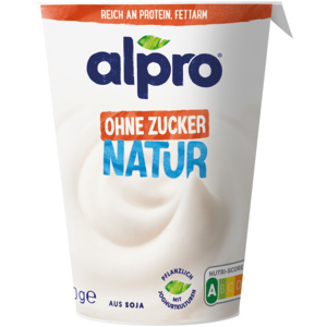 Alpro Soya Joghurt Nature, ohne Zucker, 400 g Alpro Soya Joghurt Nature, ohne Zucker, 400 g