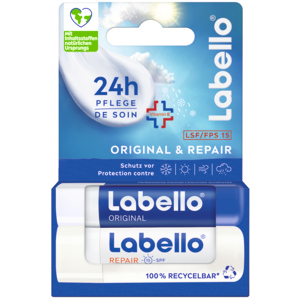 Labello All Weather Set, Original & Repair, 2 x 4,8 g