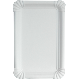 Quality Pappteller FSC 13 x 20 cm weiss Pack zu 250 Stück