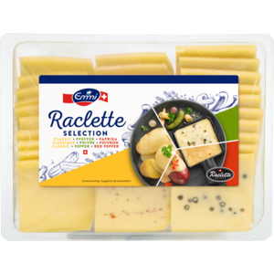 Emmi Raclette, assortiert, Scheiben, 1 kg