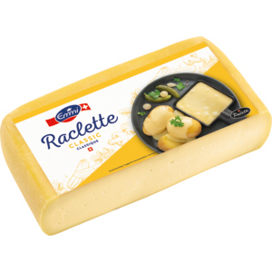 Emmi Raclette, eckig, 1/2 Laib ca. 3 kg Emmi Raclette, eckig, 1/2 Laib ca. 3 kg