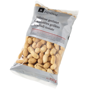 Premium Erdnüssli geröstet, 7/9, 350 g Premium Erdnüssli geröstet, 7/9, 350 g