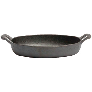 Gusseisenpfanne Mini oval 18 x 12.6 cm H 3.5 cm