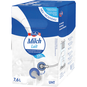 Emmi Vollmilch 3,5% UHT, Bag in Box, 7,6 l Emmi Vollmilch 3,5% UHT, Bag in Box, 7,6 l