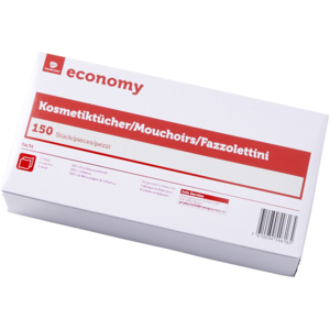 Economy Kosmetiktücher, 2-lagig, weiss, 4 x 150 St Economy Kosmetiktücher, 2-lagig, weiss, 4 x 150 St