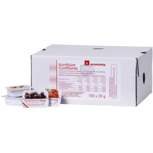 Economy Konfitüre, assortiert Portionen, 100 x 20 g