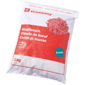 Economy Rinds-Hackfleisch, 8 mm, Österreich, tiefgekühlt, 3 x 2 kg Economy Rinds-Hackfleisch, 8 mm, Österreich, tiefgekühlt, 3 x 2 kg