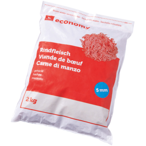 Economy Rinds-Hackfleisch, 5 mm, Österreich, tiefgekühlt 3 x 2 kg