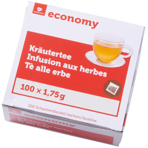 Economy Kräutertee, ohne Faden, 12 x 100 Beutel