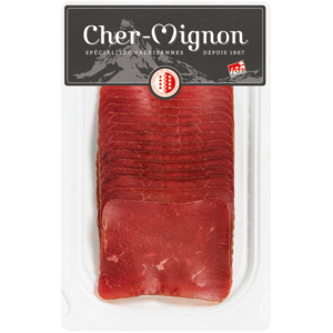 Chermignon Walliser Trockenfleisch geschnitten, IGP, ca. 100 g Chermignon Walliser Trockenfleisch geschnitten, IGP, ca. 100 g