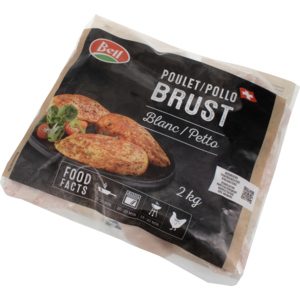 Bell Poulet Brust, tiefgekühlt, 150-170 g, 2 kg Bell Poulet Brust, tiefgekühlt, 150-170 g, 2 kg