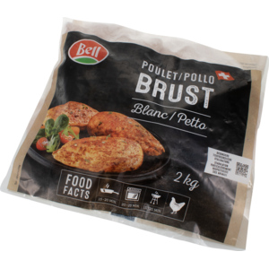 Bell Poulet Brust, tiefgekühlt, 80-220 g, 2 kg Bell Poulet Brust, tiefgekühlt, 80-220 g, 2 kg