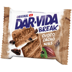 Dar-Vida Break Choco & Cacaonibs, 20 x 44 g, 1 Pocket-Pack Dar-Vida Break Choco & Cacaonibs, 20 x 44 g, 1 Pocket-Pack