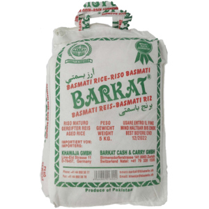 Barkat Basmati Reis, 5 kg