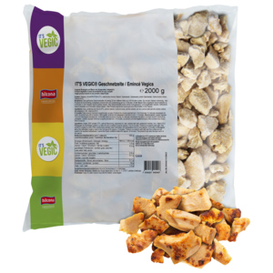 Hilcona It’s Vegic Geschnetzeltes, vegan, tiefgekühlt, 3 x 2 kg
