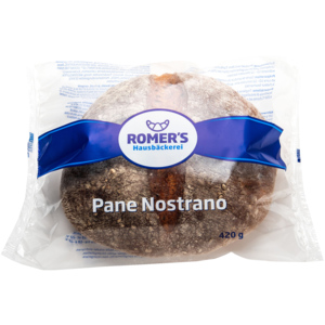 Romer's Pane Nostrano, vorgebacken, einzeln verpackt, tiefgekühlt, 10 x 420 g