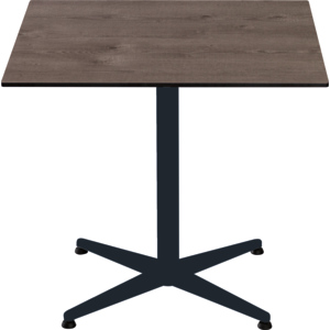 Timber HPL Tisch 80 x 80 cm schwarz