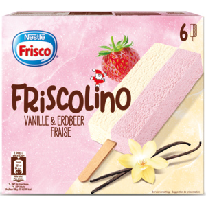 Frisco Friscolino Vanille Erdbeer, 6 x 75 ml Frisco Friscolino Vanille Erdbeer, 6 x 75 ml