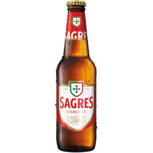 Sagres Bier hell, 24 x 33 cl Sagres Bier hell, 24 x 33 cl