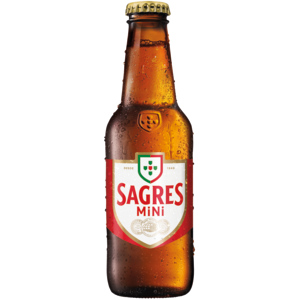 Sagres Bier hell, 25 cl Sagres Bier hell, 25 cl