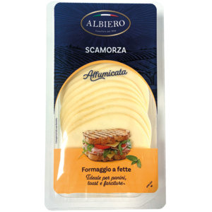 Scamorza, geräuchert, Scheiben, 400 g Scamorza, geräuchert, Scheiben, 400 g