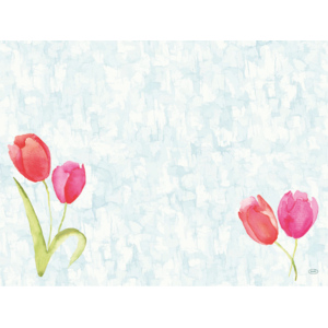 Bio Dunicel Tischset Paint Tulips, 30 x 40 cm, 100 St