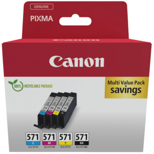 Canon CLI-571 BKCMY, cyan, magenta, gelb, schwarz Canon CLI-571 BKCMY, cyan, magenta, gelb, schwarz