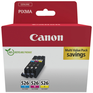 Canon CLI-526 CMY, cyan, magenta, gelb Canon CLI-526 CMY, cyan, magenta, gelb