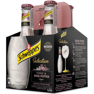 Schweppes Premium Pink Pepper, Karton zu 4 Fl. x 20 cl Schweppes Premium Pink Pepper, Karton zu 4 Fl. x 20 cl