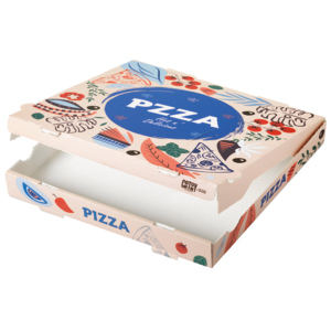 Cartony Cartone per pizza Wave FSC 32 x 32 x 4 cm, pacco da 50 pezzi