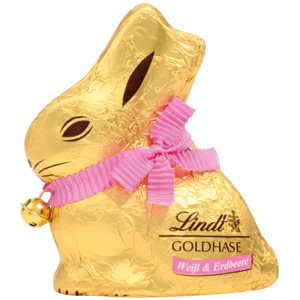 Lindt Goldhase Weiss-Erdbeere, 100 g Lindt Goldhase Weiss-Erdbeere, 100 g