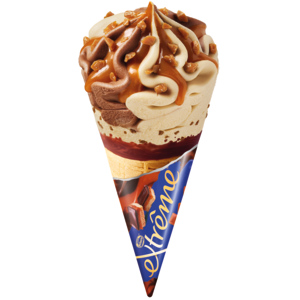 Frisco Extrême Cornets Choco Caramel Toffee, 16 x 145 ml Frisco Extrême Cornets Choco Caramel Toffee, 16 x 145 ml