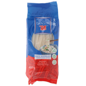 Le Dragon Reisnudeln, 5mm, Pack zu 400 g