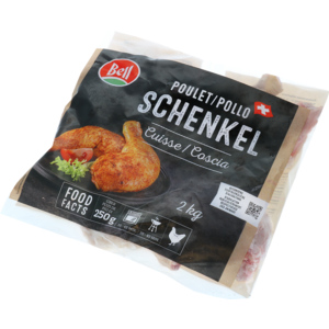 Bell Poulet Schenkel, tiefgekühlt, 250-350g, 2 kg Bell Poulet Schenkel, tiefgekühlt, 250-350g, 2 kg