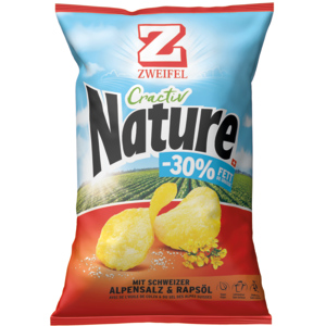 Zweifel Cractiv Chips Nature, 14 x 160 g Zweifel Cractiv Chips Nature, 14 x 160 g
