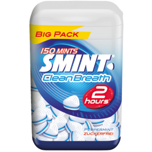 Smint 2h Clean Breath Peppermint Big Pack, 105 g