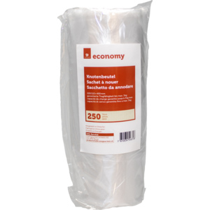 Economy Knotenbeutel, Karton zu 12 x 250 Stück Economy Knotenbeutel, Karton zu 12 x 250 Stück