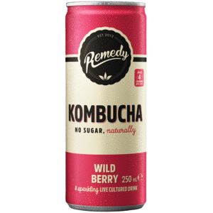 Remedy Kombucha Wild Berry, 12 x 250 ml Remedy Kombucha Wild Berry, 12 x 250 ml